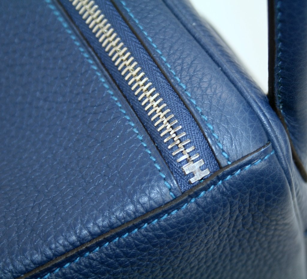 Hermès Blue Sapphire 30 Cm Lindy 2