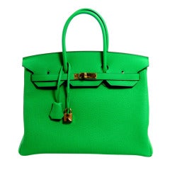 Hermès Bambou Togo Leather 35 Cm Birkin Bag