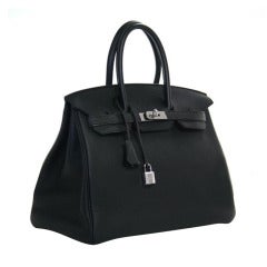Hermès 40 Cm Black Togo Leather Birkin Bag PHW