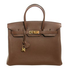 Hermès Brule Togo Leather 35 Cm Birkin