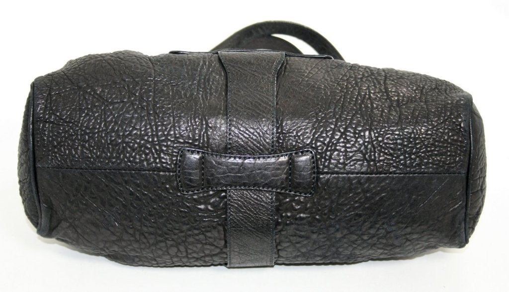 Jimmy Choo Black Textured Leather Riki Bag 1