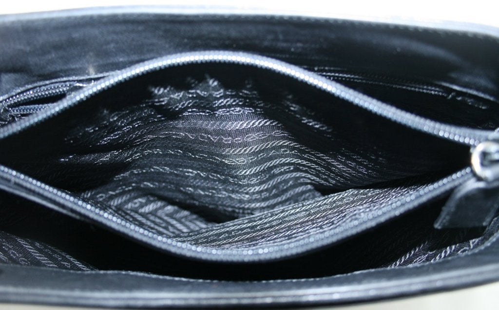 Prada Black Leather Resin Chain Bag 5