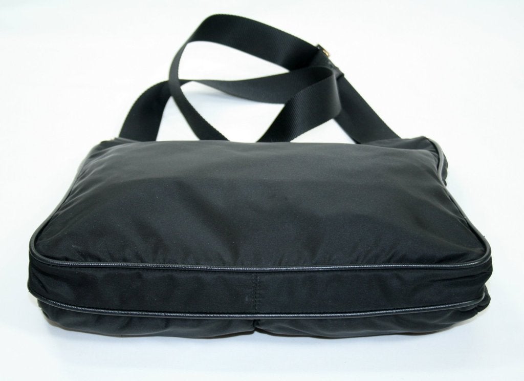 Prada Black Nylon Large Crossbody Bag at 1stdibs  