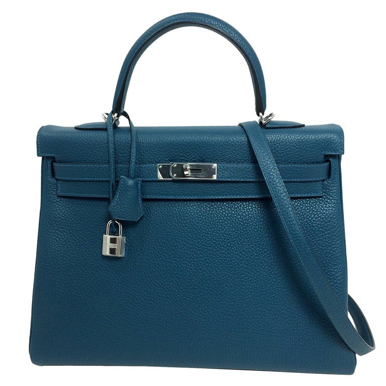 Hermès Colvert Clemence 35 Cm Kelly Bag