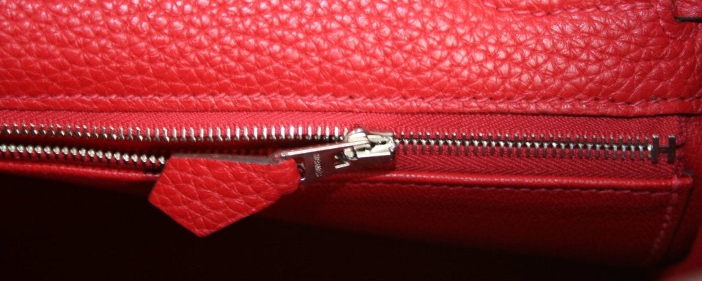 Hermès Rouge Casaque Clemence 32 Cm Kelly Bag 4