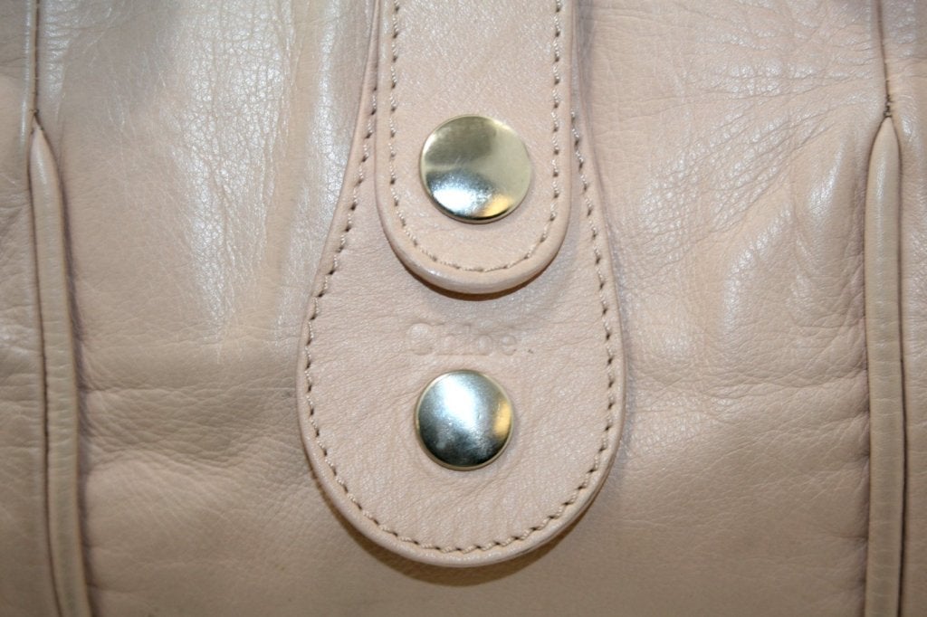 Women's Chloe Pale Pink Leather Medium Silverado Bag