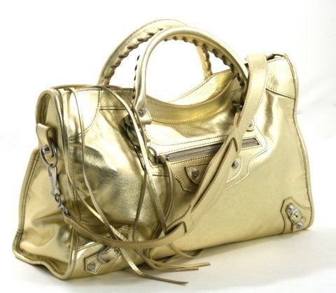 gold balenciaga bag