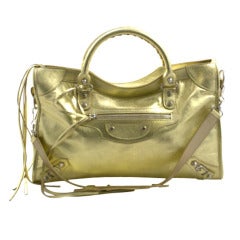 Balenciaga Gold City Bag