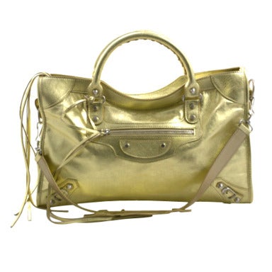 Balenciaga City Bag at 1stDibs | gold balenciaga bag, balenciaga city gold, balenciaga purse