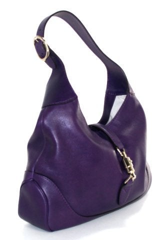 Gucci Purple Leather Jackie Hobo