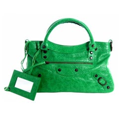 Balenciaga Vert Poker Classic First Arena Bag
