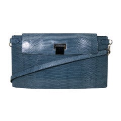 The Row Blue Lizard Clutch