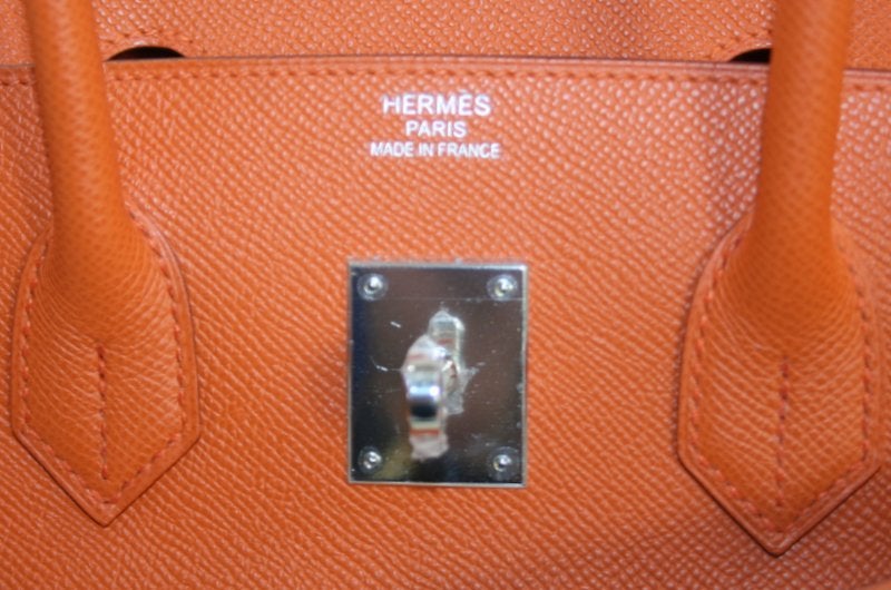 Hermès Orange Epsom 35 Cm Birkin Bag 3