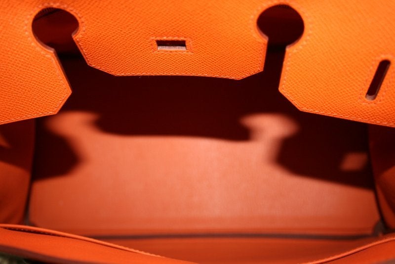 Hermès Orange Epsom 35 Cm Birkin Bag 4