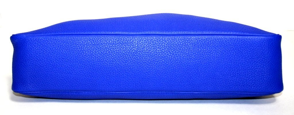 Hermès Bleu Electrique Clemence Leather Massai GM Hobo 3
