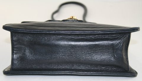 Chanel Black Lambskin Kelly Style Shoulder Bag 1