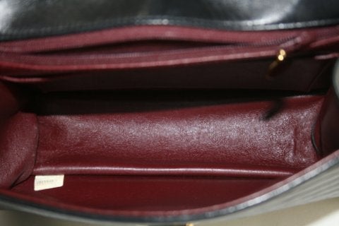 Chanel Black Lambskin Kelly Style Shoulder Bag 4