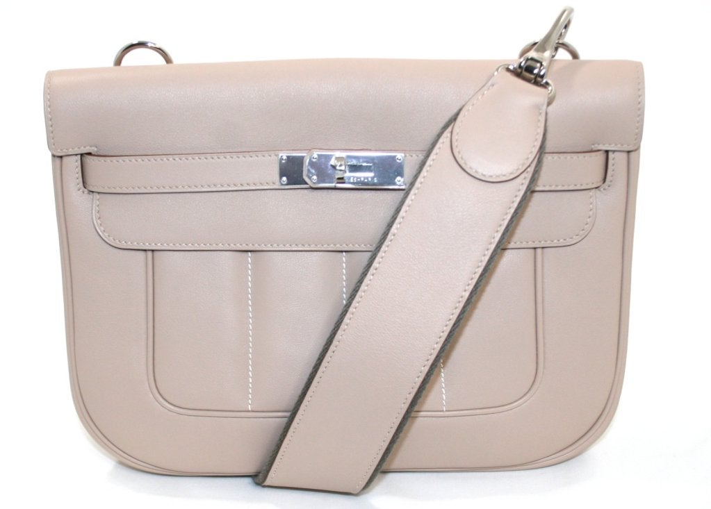 Women's Hermès Argile Swift Berline Bag