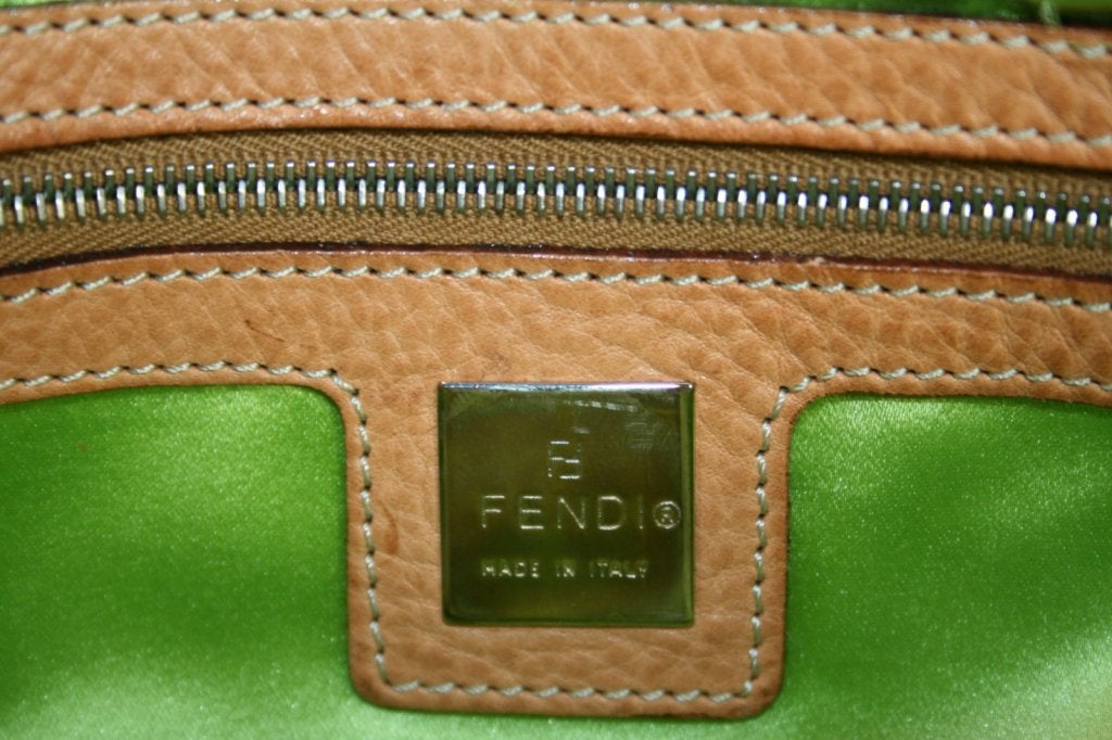 Fendi Vachetta Leather Aztec Baguette Bag 6