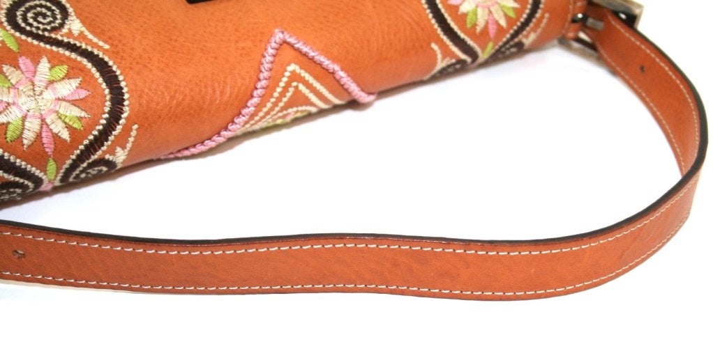 Fendi Vachetta Leather Aztec Baguette Bag 1