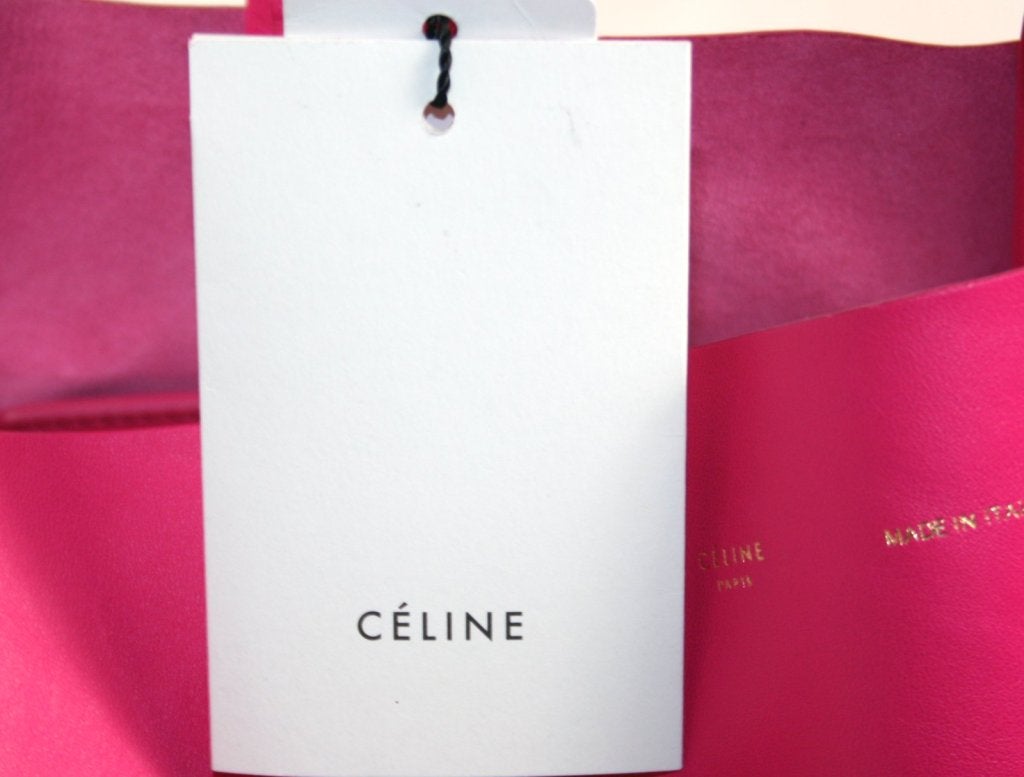 Celine Fluo Pink and Orange Bi Cabas Tote 2