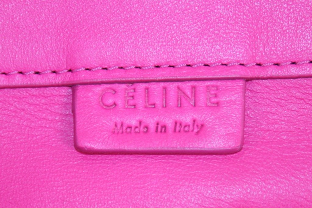 Celine Fluo Pink and Orange Bi Cabas Tote 5