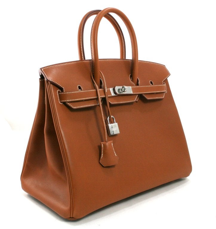 Women's Hermès 35 Cm Fauve Barenia Leather Birkin