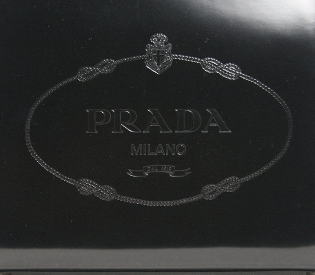 Prada Black Leather Devil Wears Prada Bag In Excellent Condition In New York City & Hamptons, NY