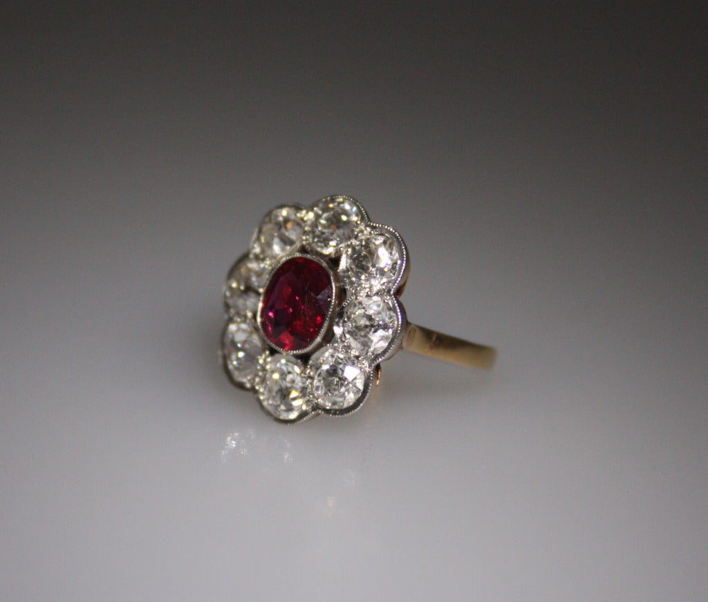 old miner cut diamond wedding rings