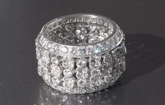 Modern Cartier Paris Important  Marquise Diamond Parure