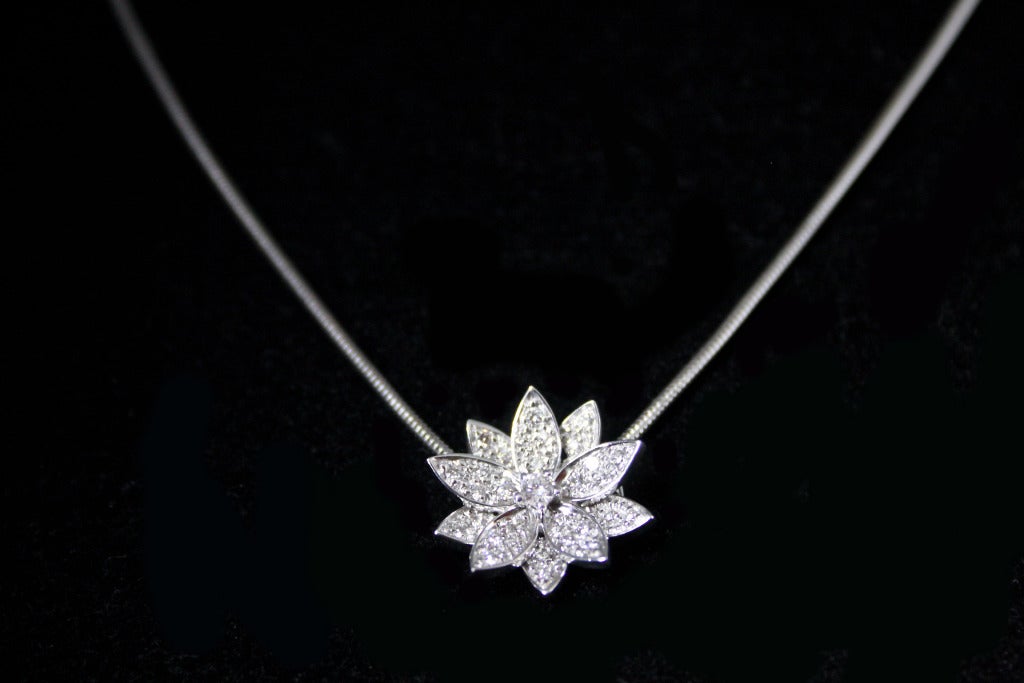 van cleef lotus necklace