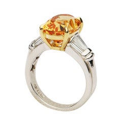 Precious Topaz Diamond Ring
