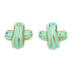 Angela Cummings turquoise earrings
