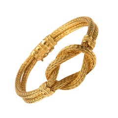 Ilias Lalaounis Woven Gold Bracelet