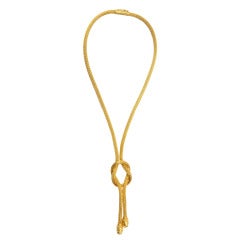 Ilias Lalaounis woven gold necklace