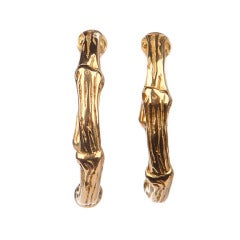 Tiffany & Co. Bamboo Gold Hoop Earrings