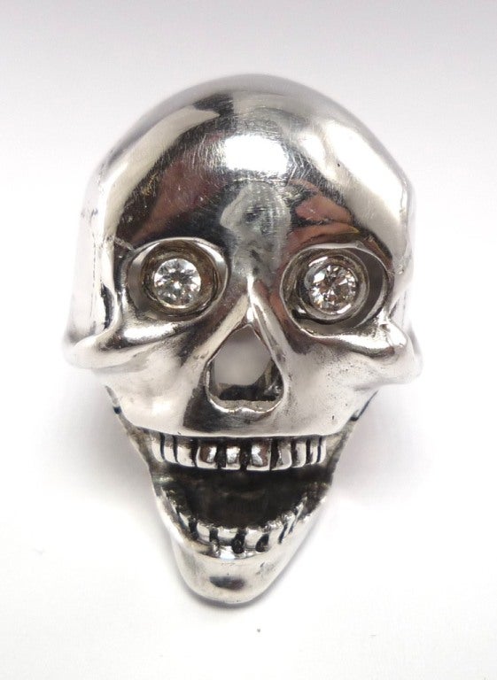 Friedrich Diamond Gold Anatomical Skull Ring