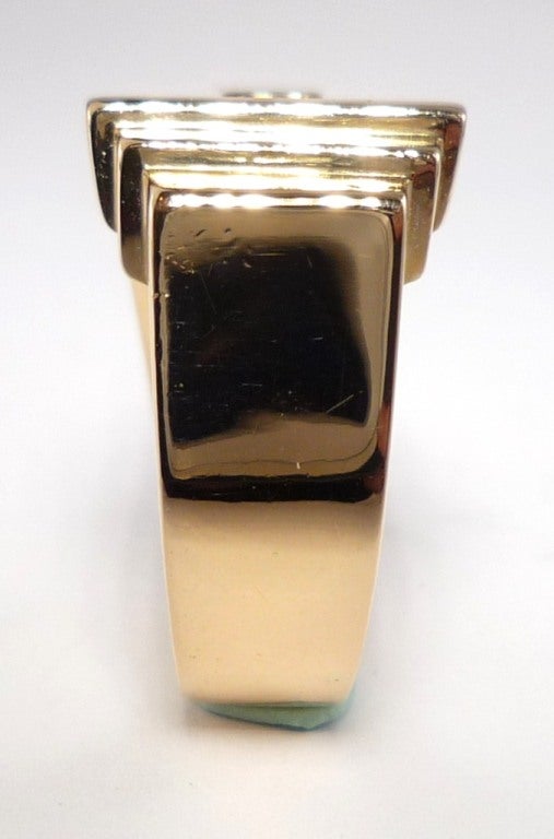 Geometric Gold Ring In Excellent Condition For Sale In Frankfurt, DE