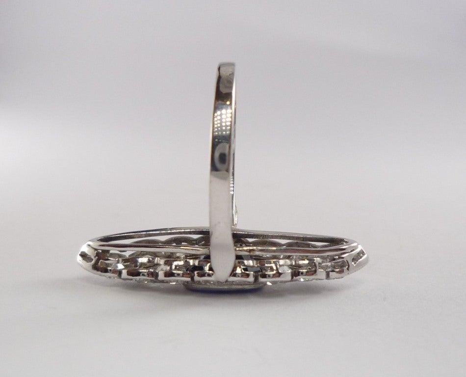 Edwardian Sapphire Diamond Ring