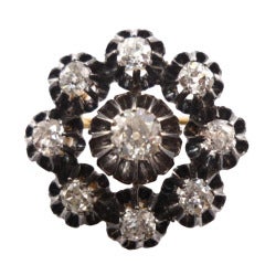 Victorian Old-Cut Diamond Silver Gold Brooch 5