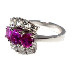 Ruby Diamond Engagement Ring
