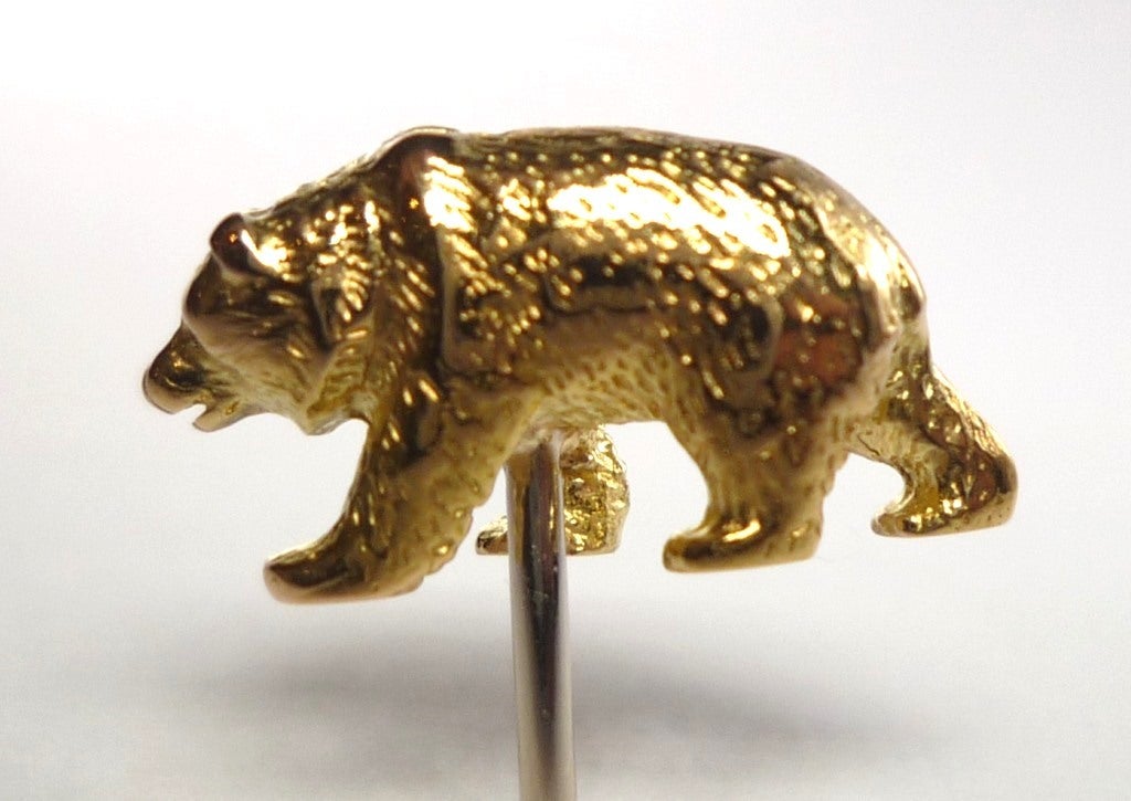 Friedrich Gold Bear Pin In New Condition For Sale In Frankfurt, DE