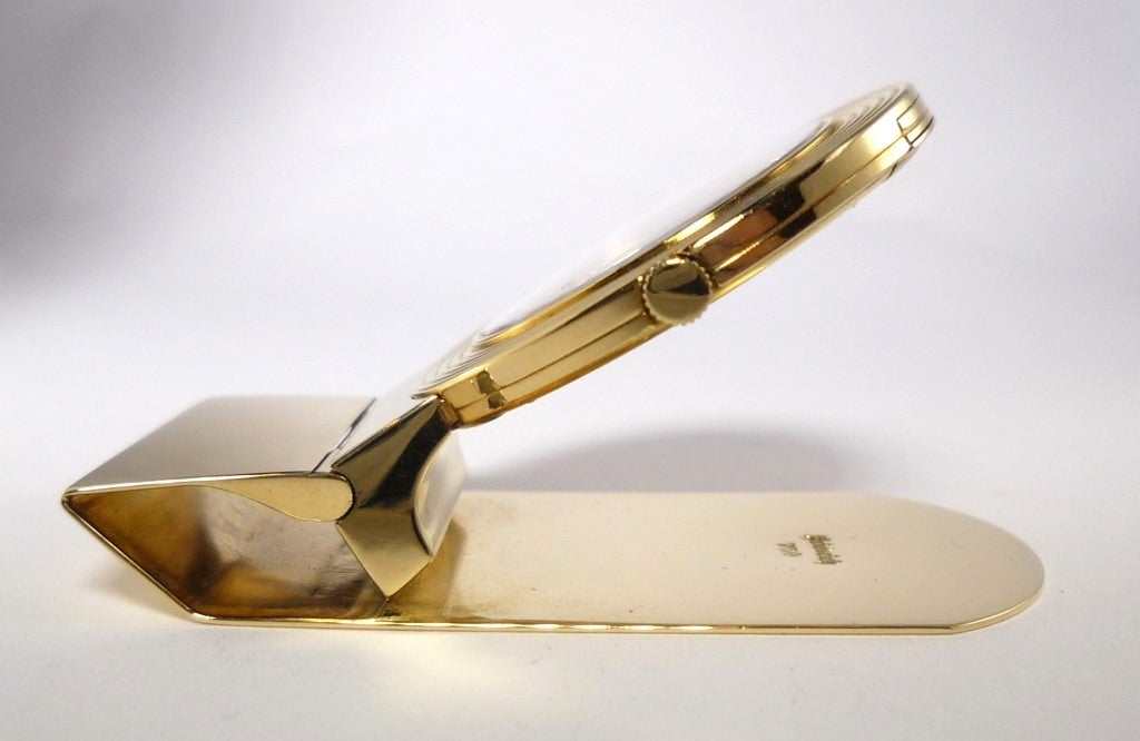 Audemars Piguet 18 KT yellow gold, ultrathin money clip watch, retailed by Friedrich, limited edition, No. D 80067, manual-wind movement.