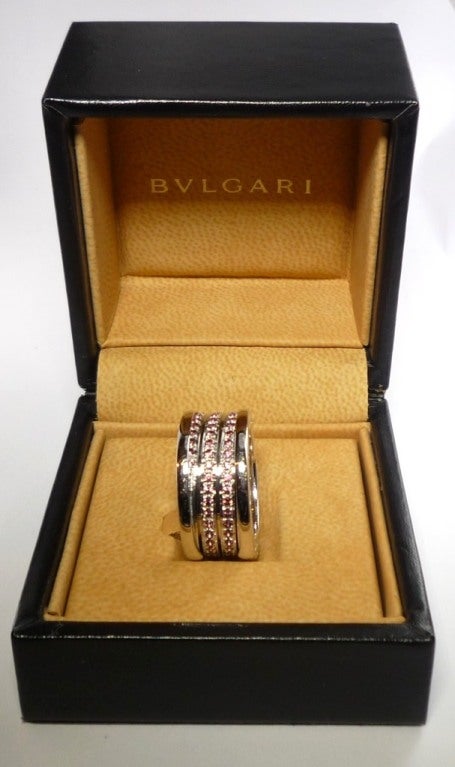 Bulgari Pink Sapphire Band Eternity Ring 1