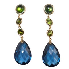 Topaz Tourmaline Earrings