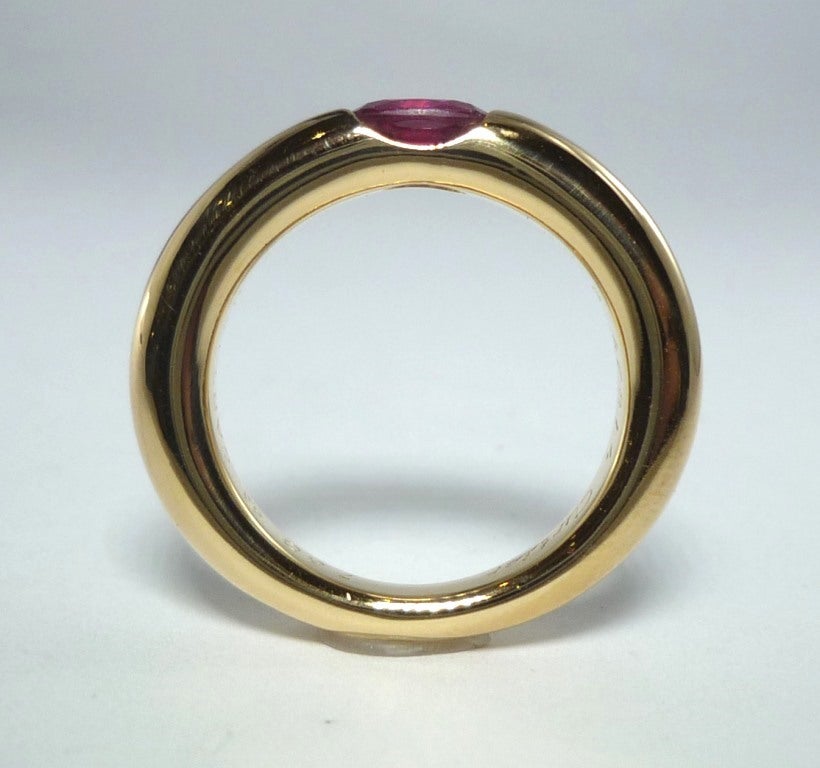 CARTIER Ellipse Ruby Ring at 1stDibs | cartier ellipse ring, cartier ...