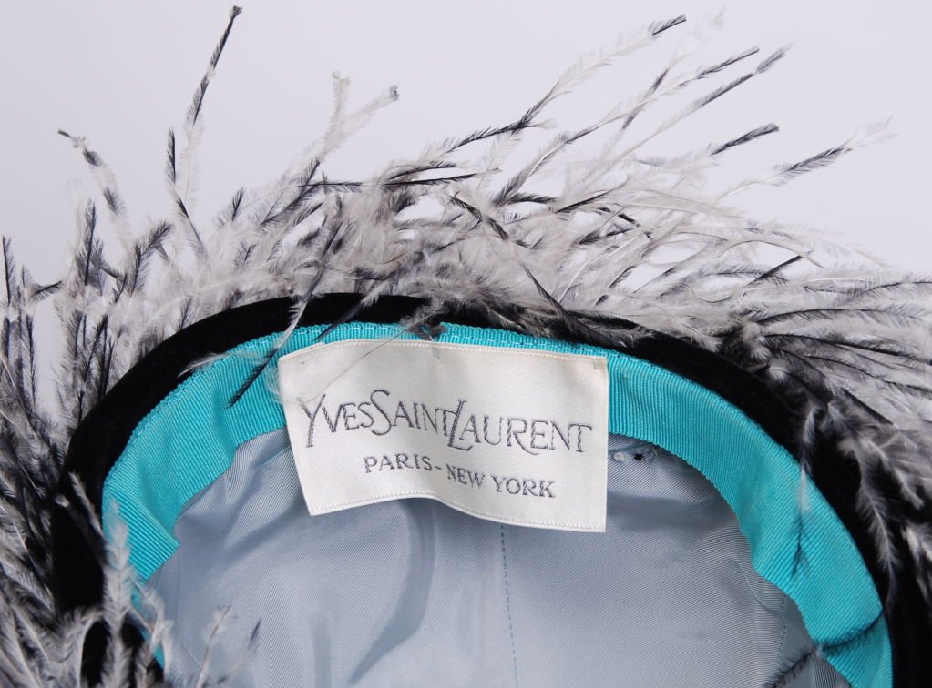 Yves Saint Laurent Feather Hat