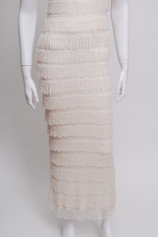 Women's Fringe beaded Crochet Dress