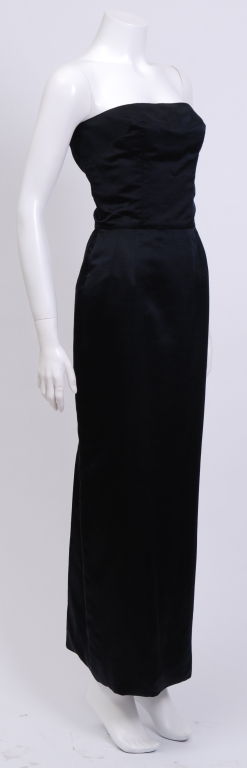 June Carter-Cash / Lillie Rubin Black Silk Gown For Sale at 1stdibs