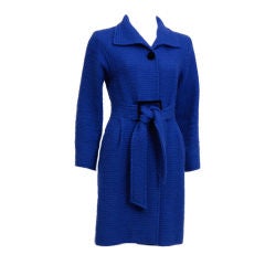 Valentino Blue Cashmere Coat